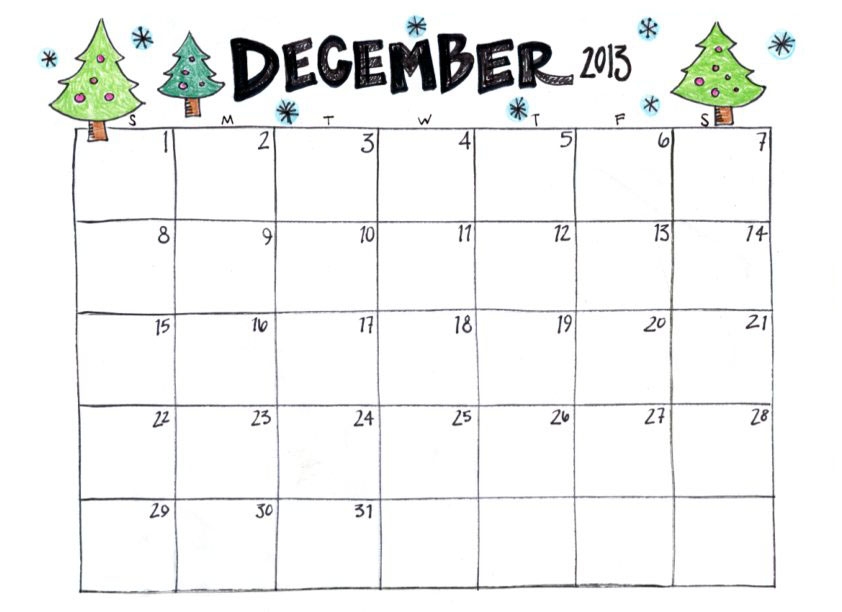 December Printable Calendars December Printable Calendars