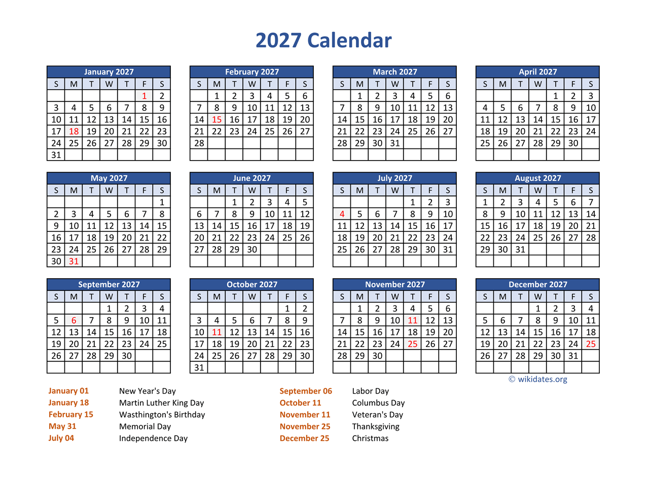 Federal Pay Period Calendar 2027 Printable Calendars AT A GLANCE