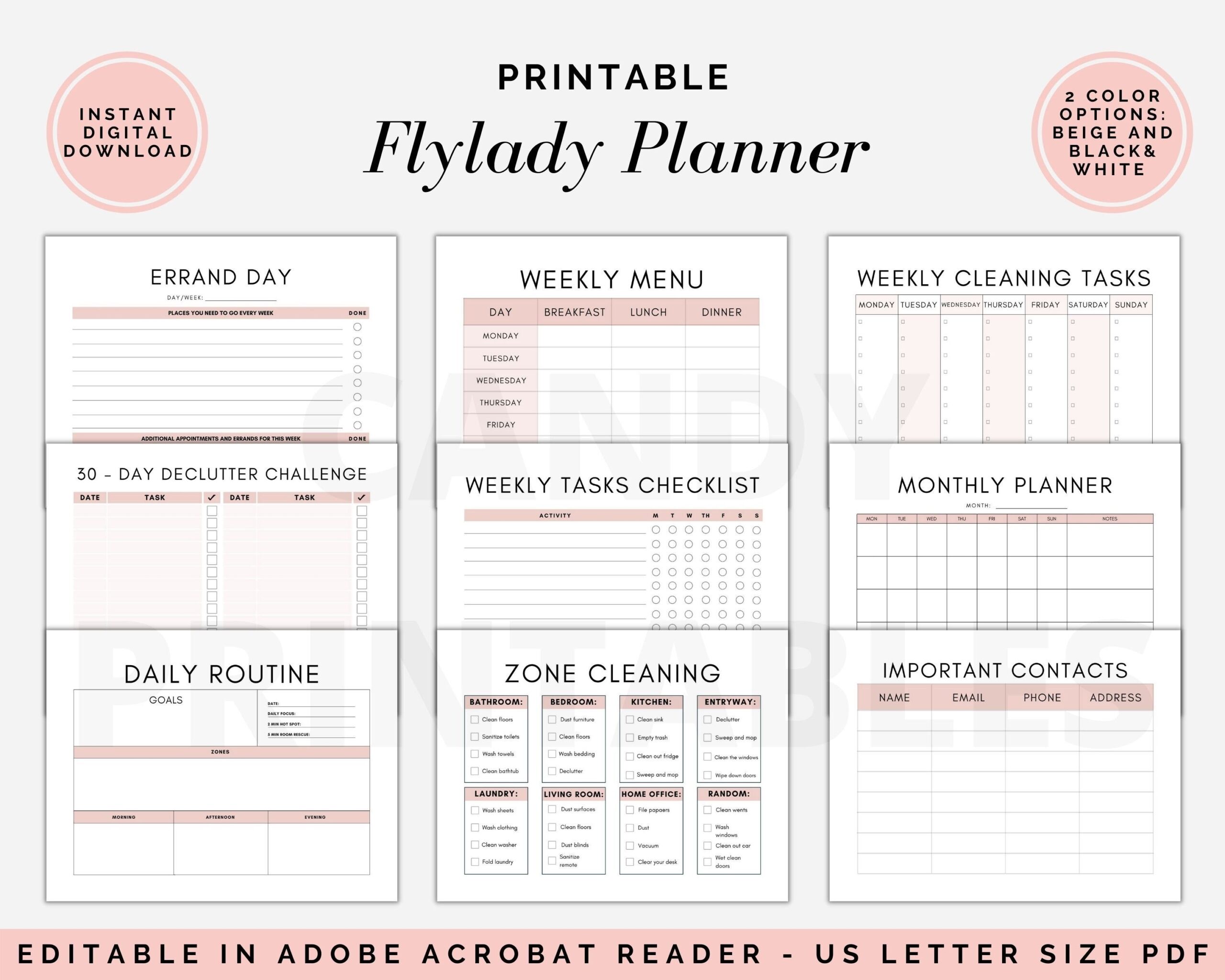 Flylady Calendar Printable Printable New Year Banners