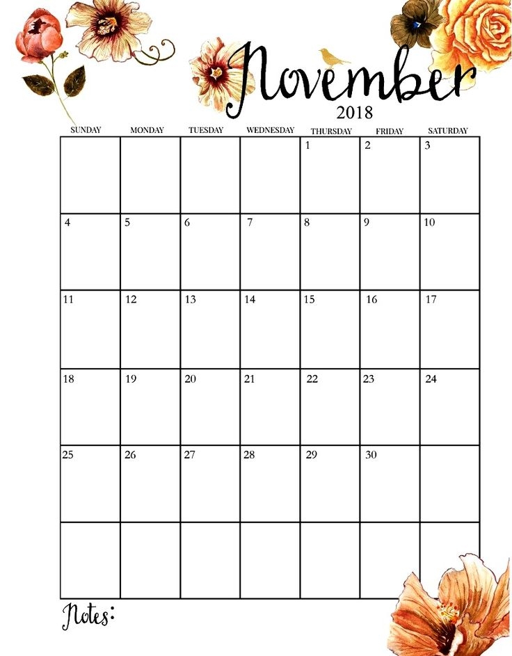Free November Printable Calendar Free November Printable Calendar