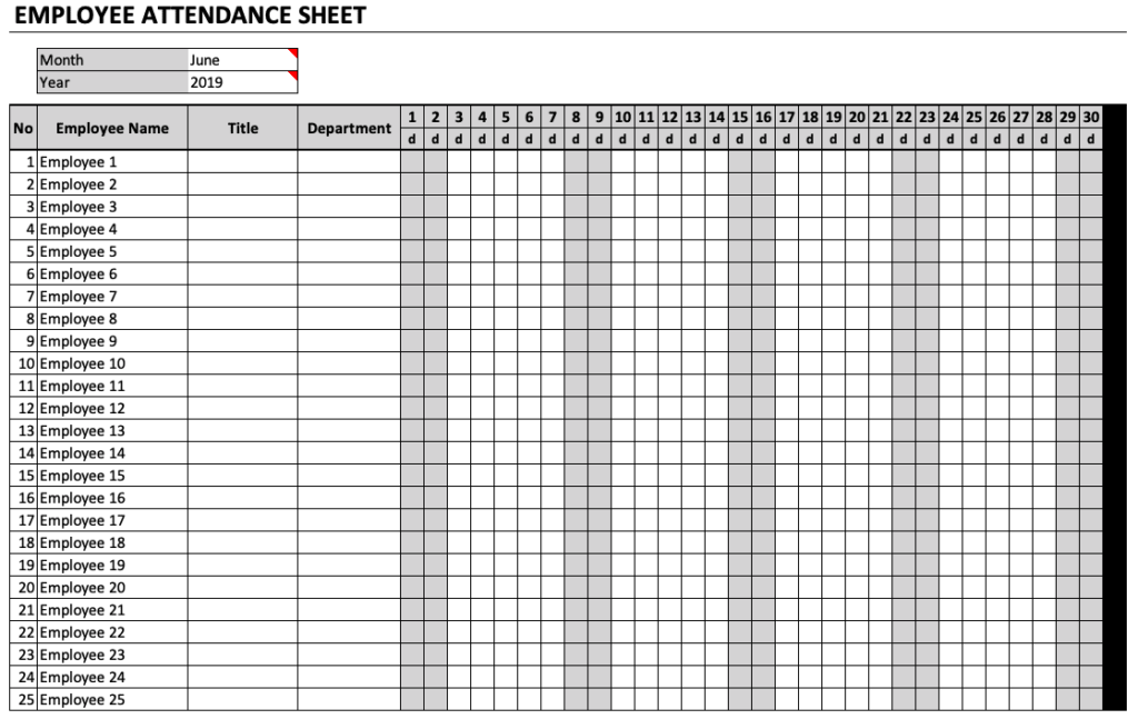Free Printable 2027 Employee Attendance Calendar Pdf We Love Printables Free Printable 2027 Employee Attendance Calendar Pdf We Love Printables