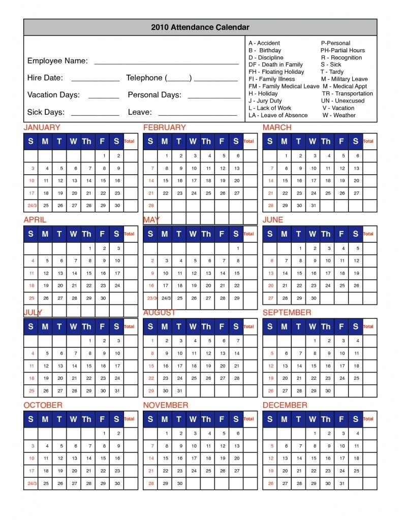 Free Printable Attendance Calendar Printable Calendars AT A GLANCE Free Printable Attendance Calendar Printable Calendars AT A GLANCE