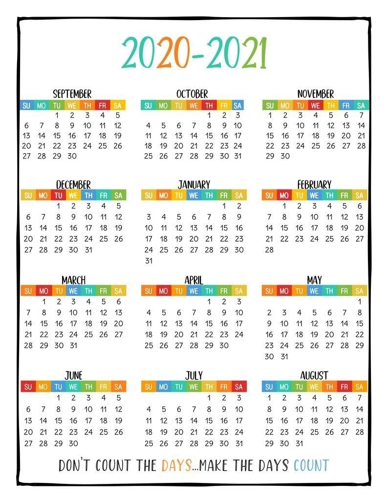 Free Printable Calendar Year At A Glance Free Printable Calendar Year At A Glance