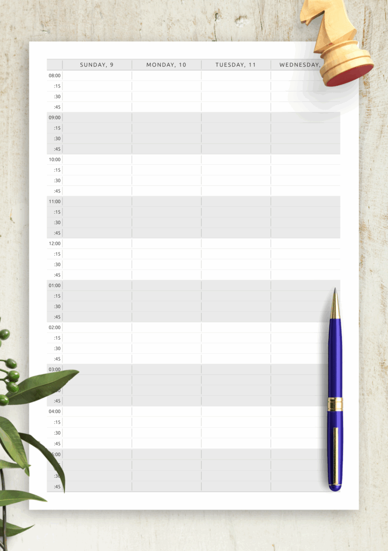 Free Printable Daily Appointment Calendar Jayne Murielle
