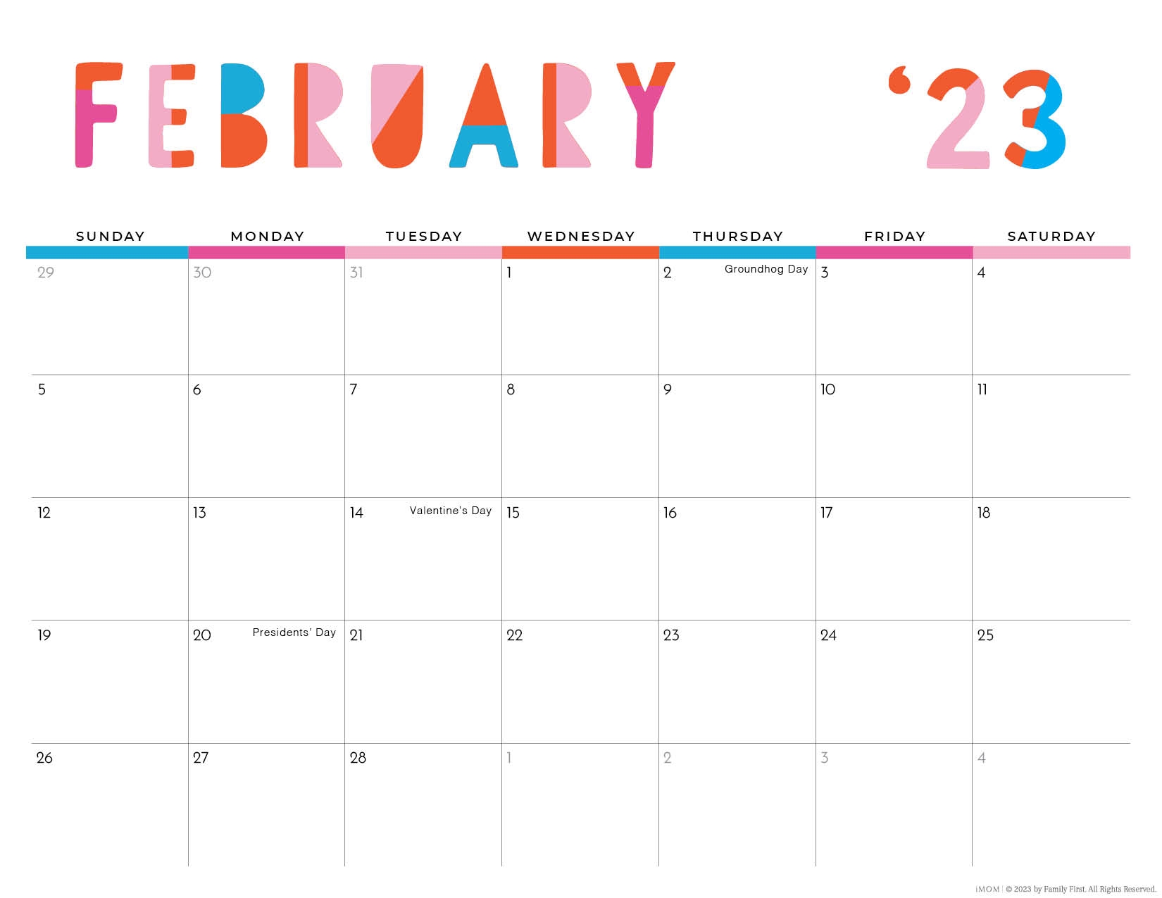 Imoms Printable Calendar Imoms Printable Calendar