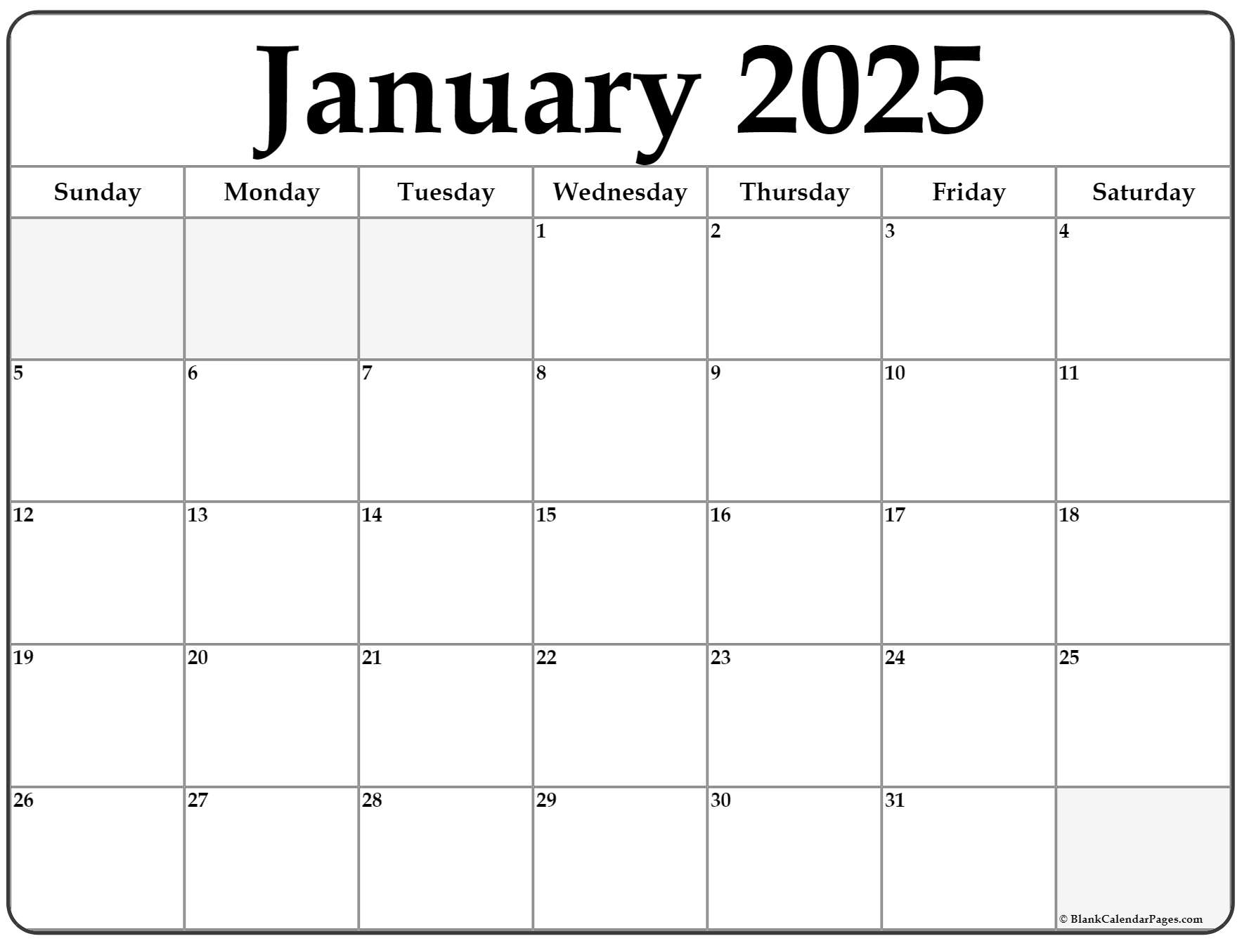 January 2023 Calendar Free Printable Calendar January 2023 Calendar Free Printable Calendar