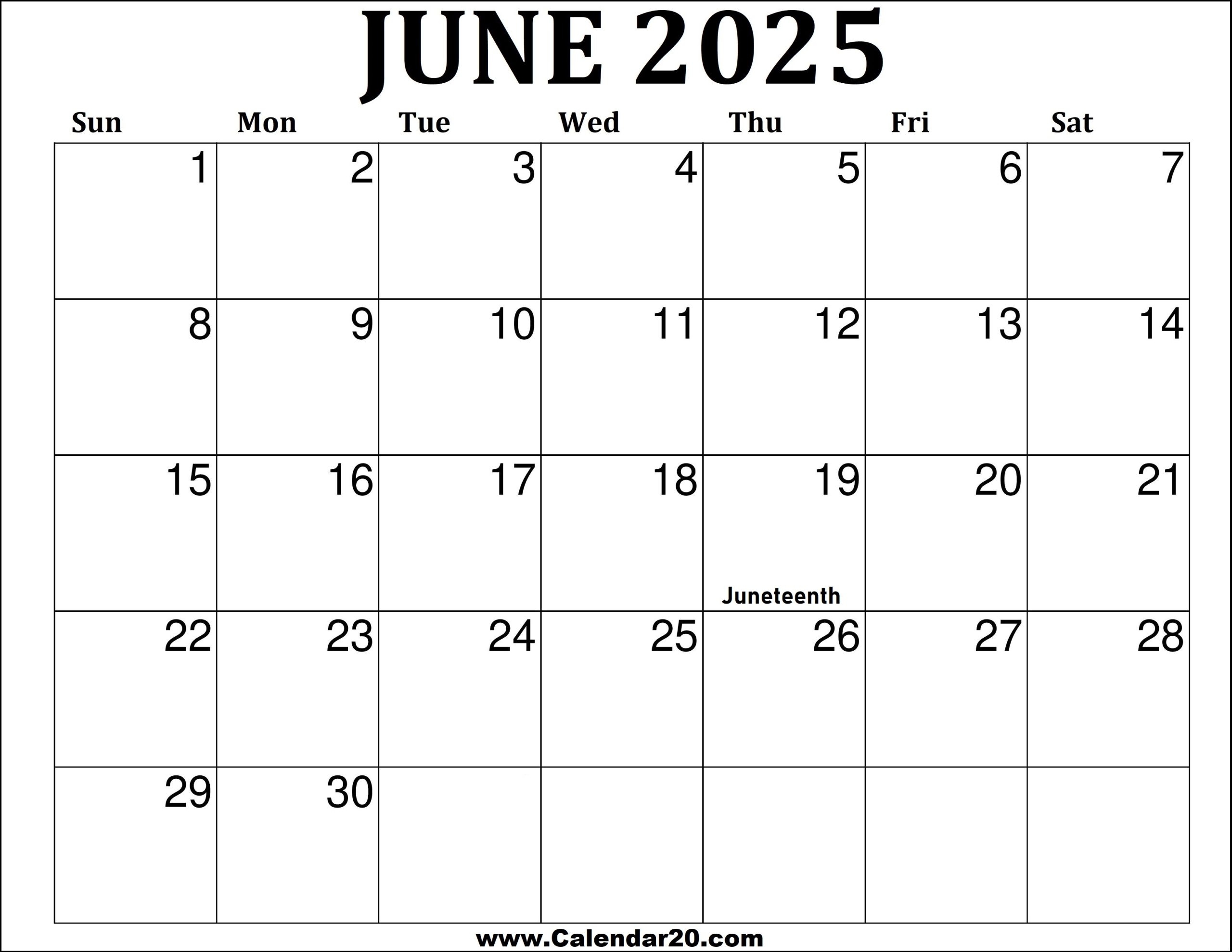 June Calender Pdf