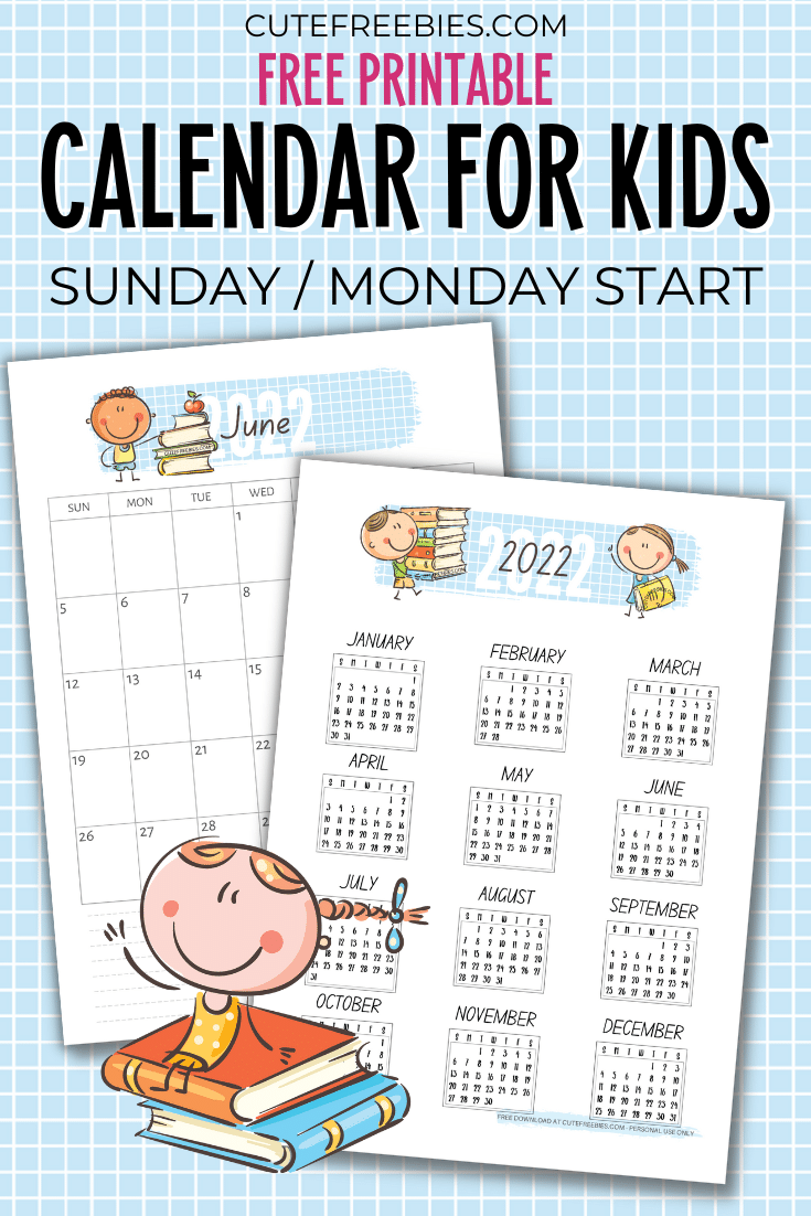 Kids calendar free printable pdf Cute Freebies For You Kids calendar free printable pdf Cute Freebies For You