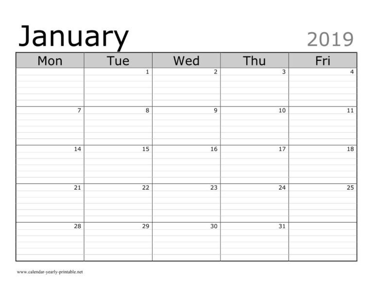 Lined Printable Calendar Printable Calendars AT A GLANCE