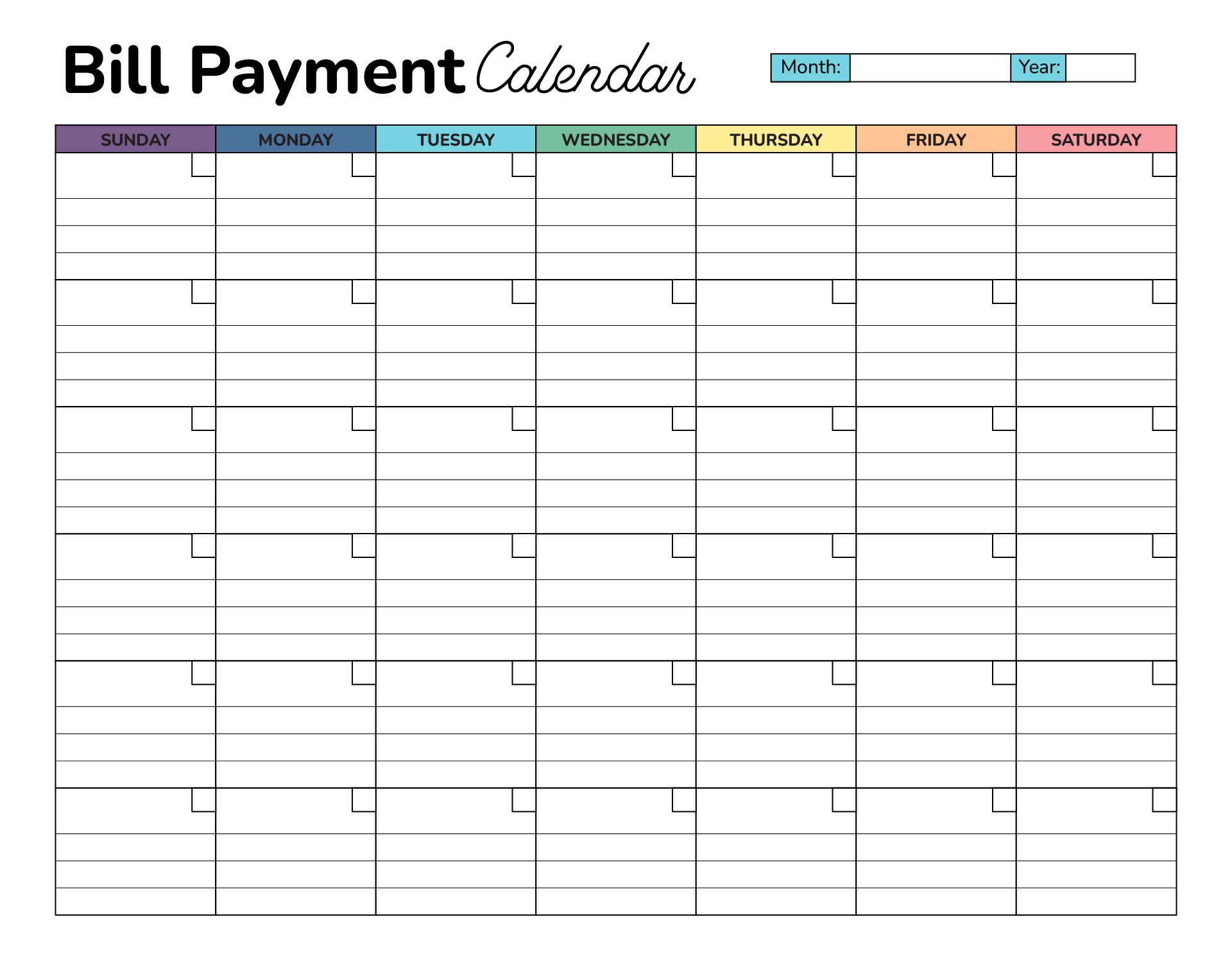 Monthly Bill Payment Calendar Booklet 10 Free PDF Printables Printablee Monthly Bill Payment Calendar Booklet 10 Free PDF Printables Printablee