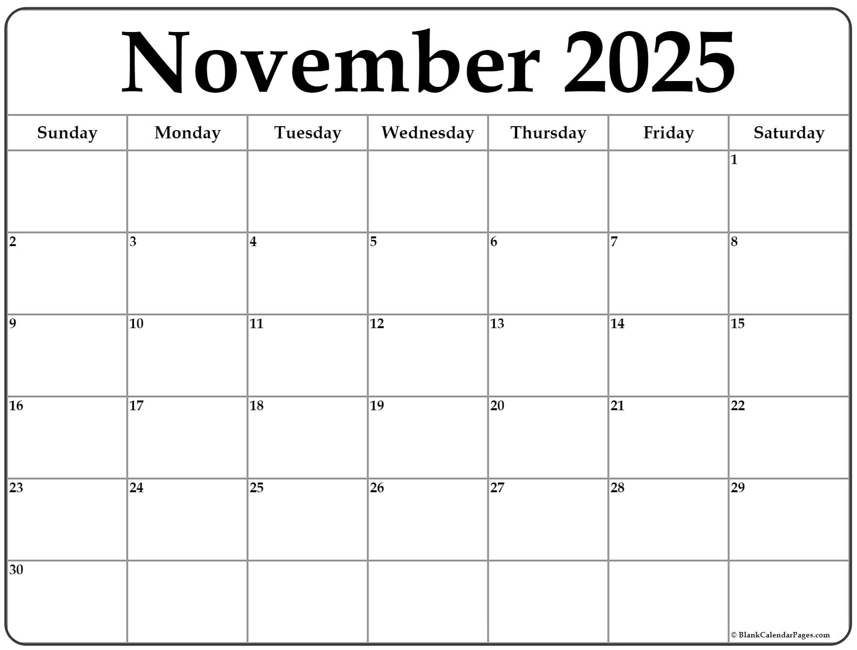 November 2023 Calendar Free Printable Calendars November 2023 Calendar Free Printable Calendars