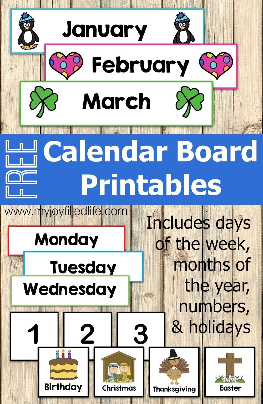 Preschool Calendar Printable