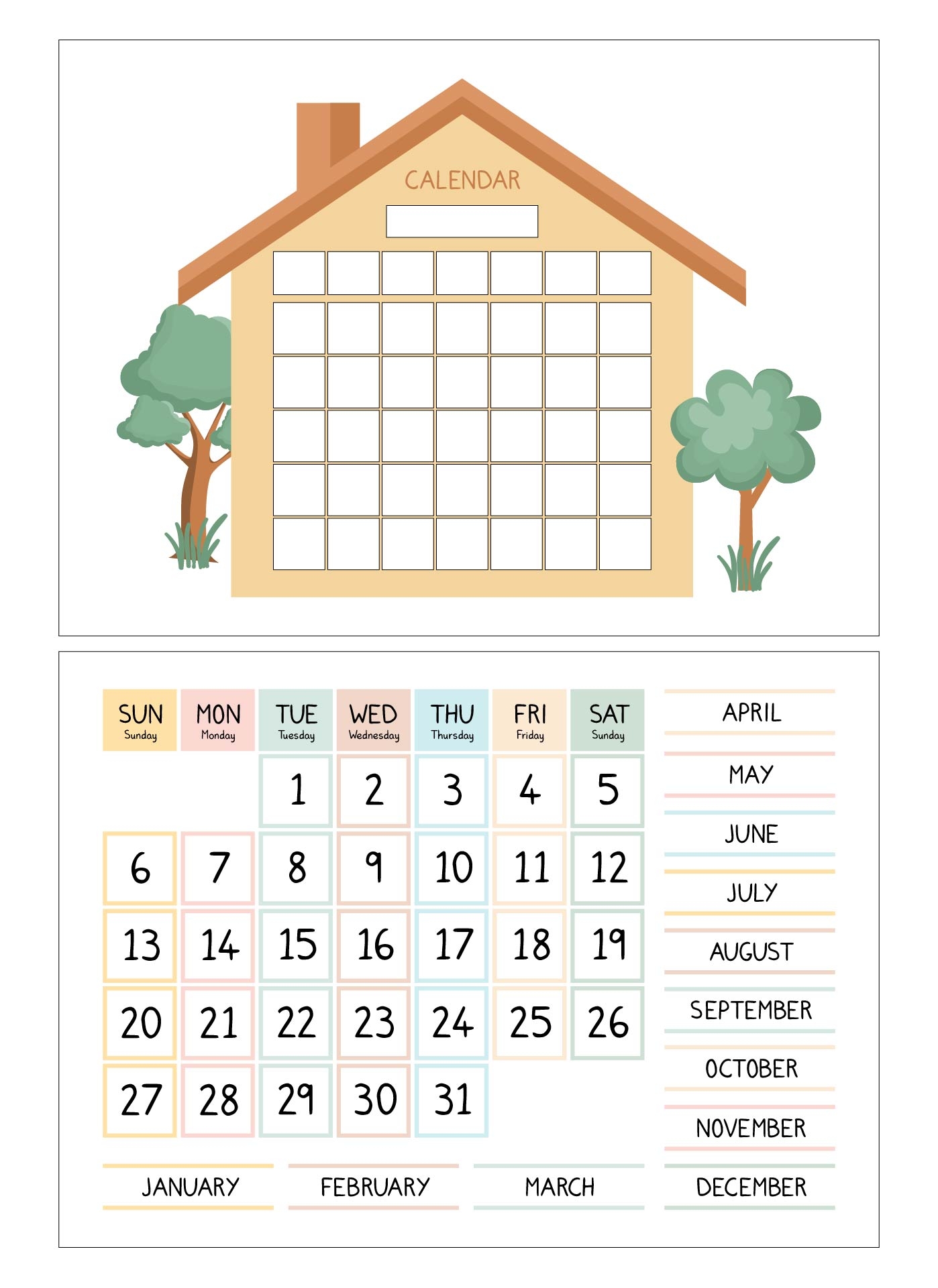 Preschool Calendars 10 Free PDF Printables Printablee Preschool Calendars 10 Free PDF Printables Printablee
