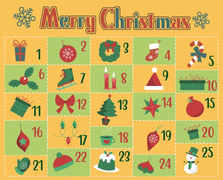 Printable Advent Calendar Free Printable Calendars AT A GLANCE