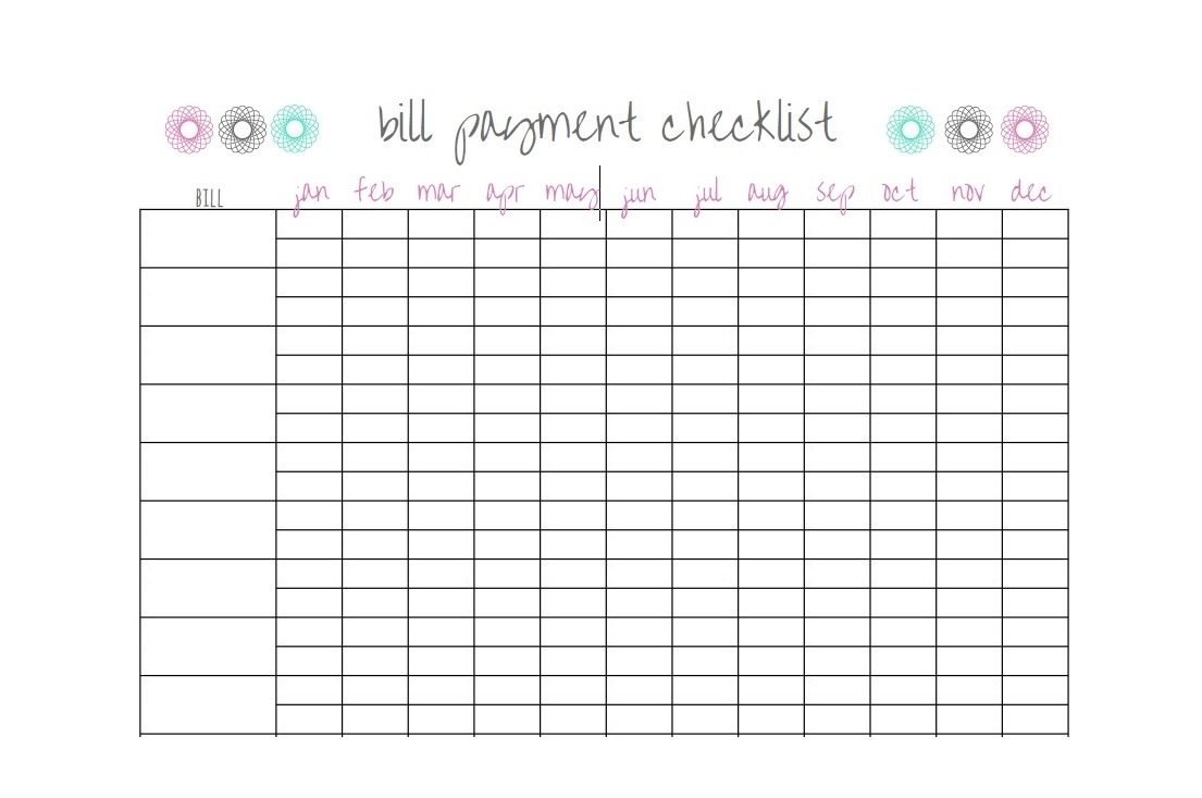 Printable Bill Calendar Pdf Printable Bill Calendar Pdf