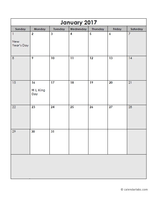 Printable Calendar Large Spaces Image Monthly Calendar Template Printable Calendar Large Spaces Image Monthly Calendar Template