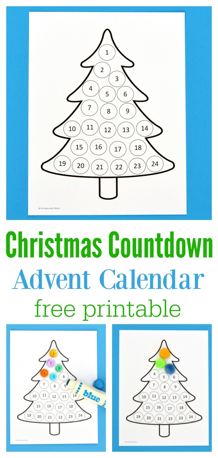 Printable Christmas Advent Calendar