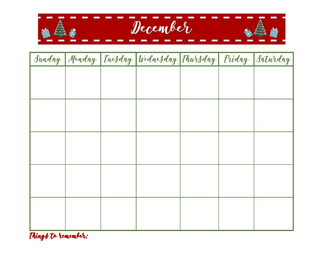 Printable Christmas Calendar Printable Christmas Calendar