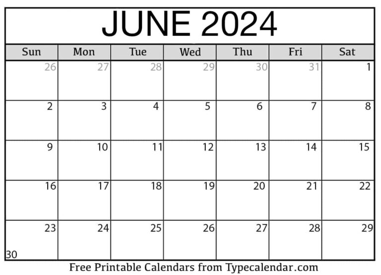 Printable June 2024 Calendar Genna Jordana