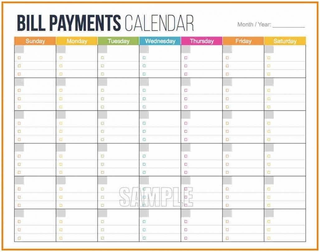 Printable Monthly Budget Calendar 2025 CALENDAR PRINTABLE