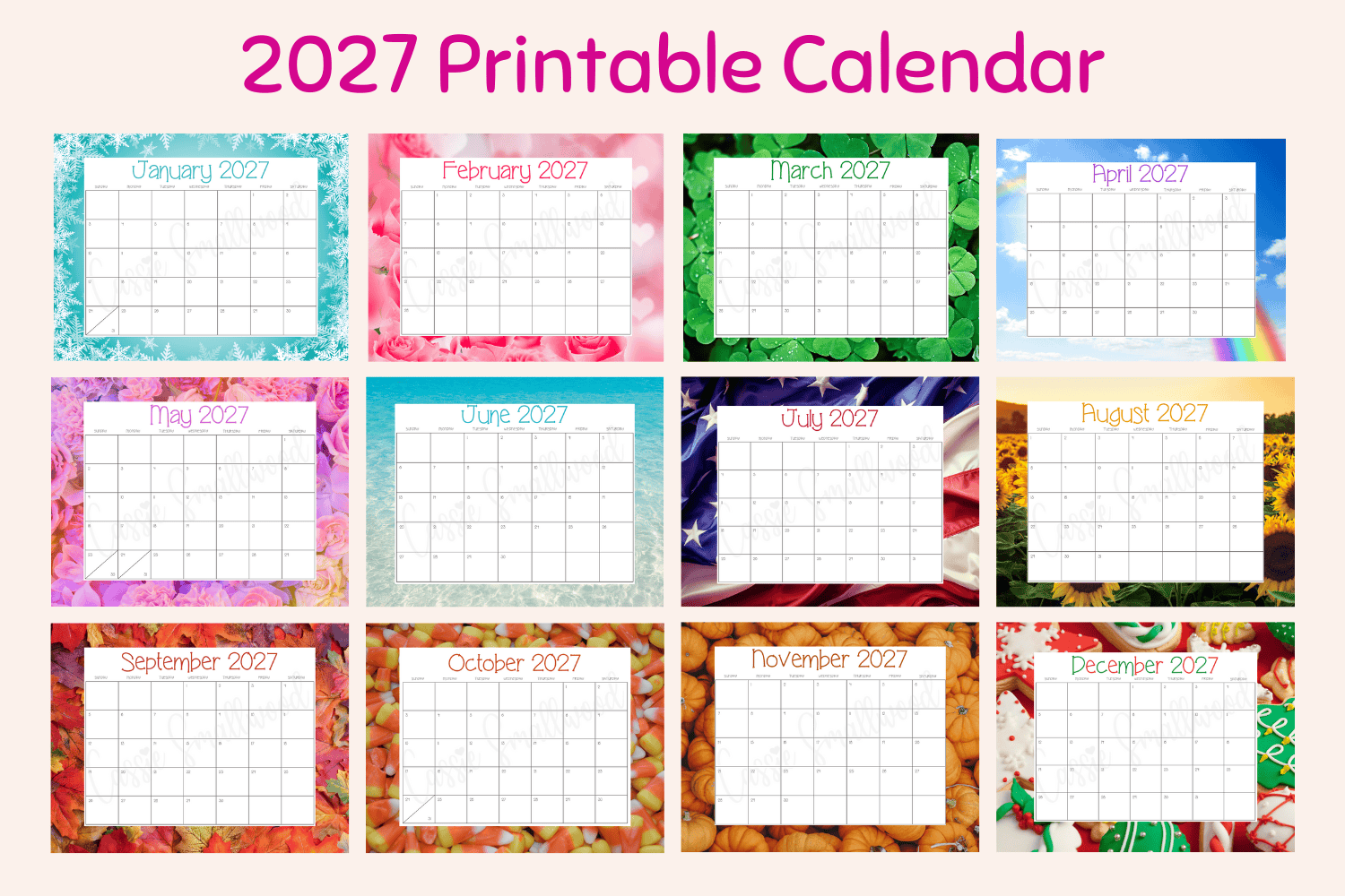 Printable Monthly Calendar Printable Monthly Calendar