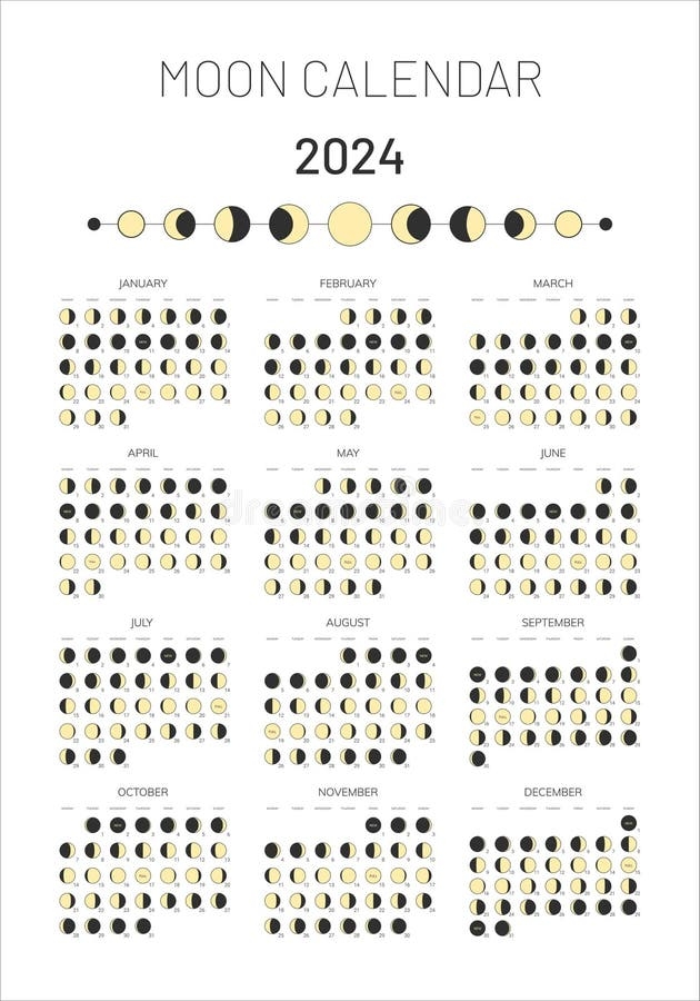Printable Moon Phase Calendar 2024