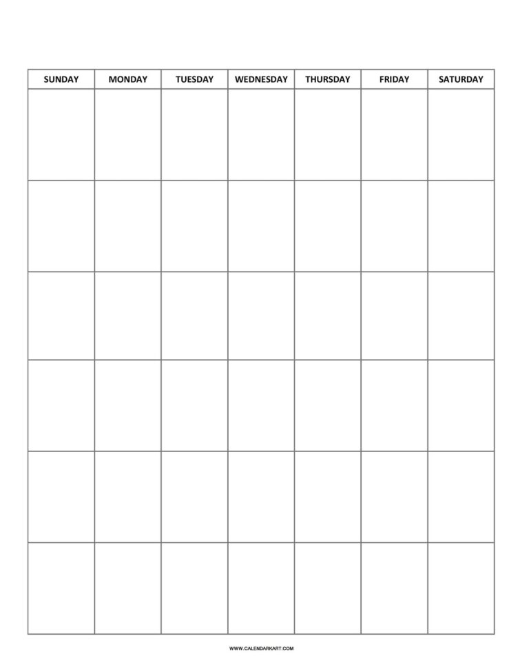 Printable Vertical Calendar Printable World Holiday