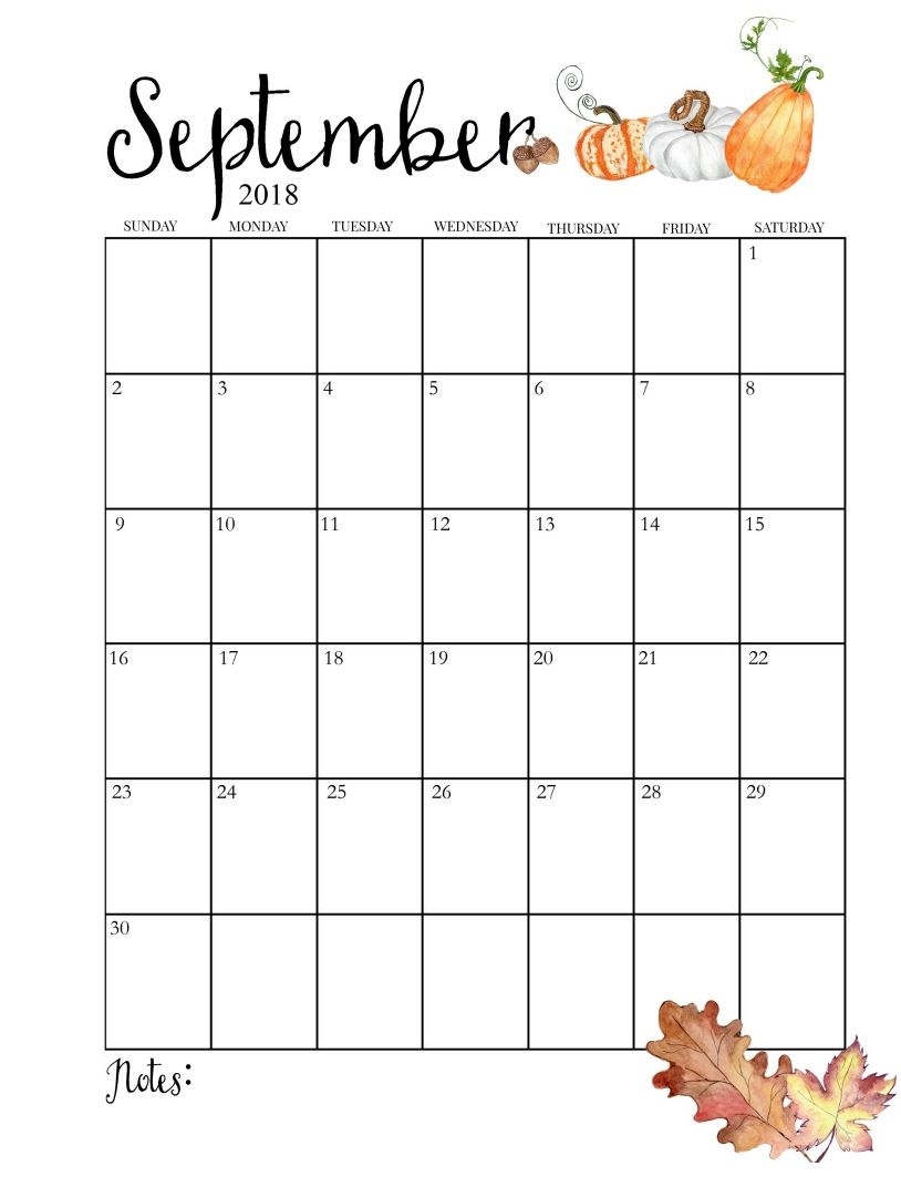 September Calendar Printable For Kindergarten September Calendar Printable For Kindergarten