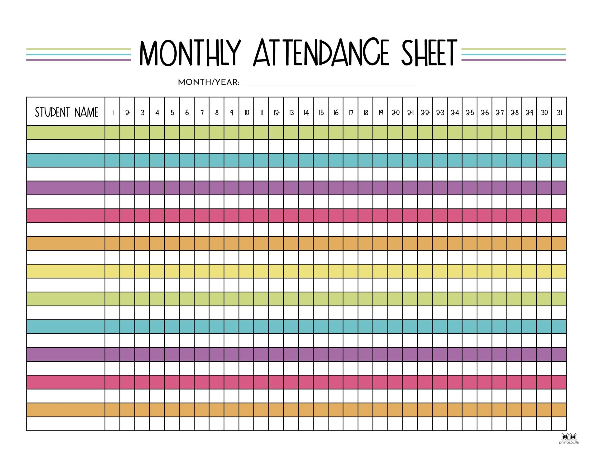 The Ultimate Bundle Of Printable Attendance Trackers For Students